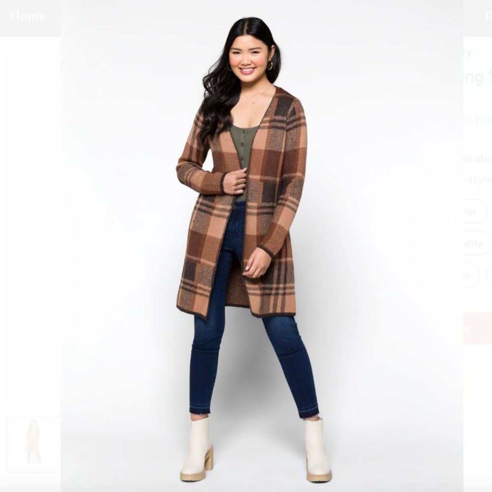 NWT FORTUNE + IVY Sawyer Long Sleeve Open Coatigan